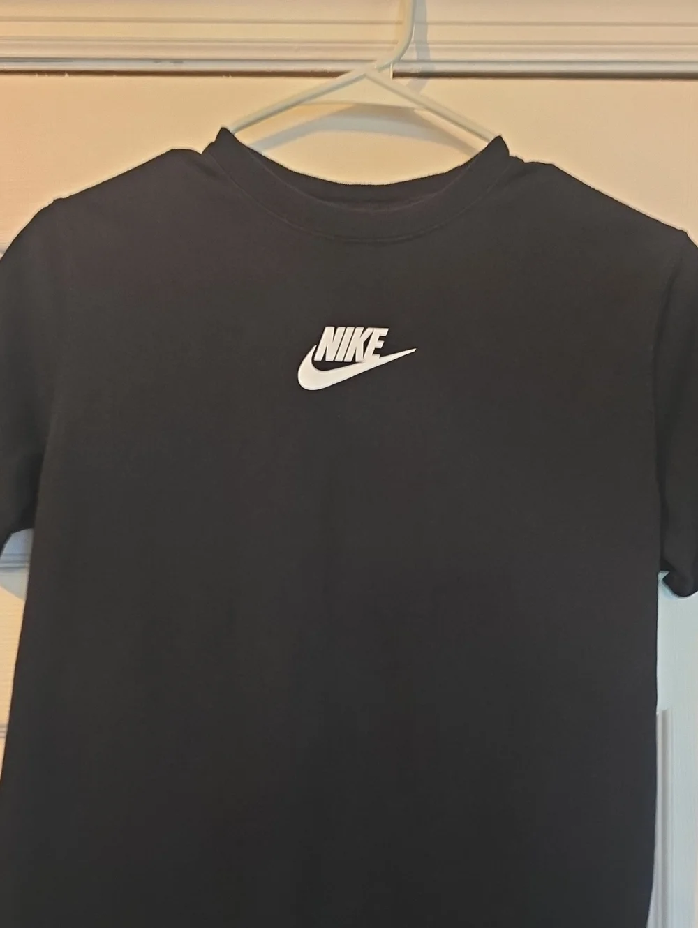 Nike Black Short Sleeve Tee with White Swoosh
